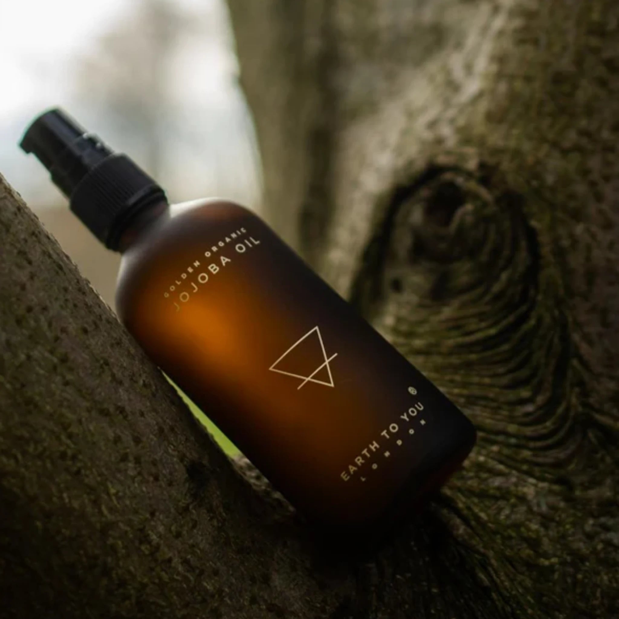 Jojoba Oil, a golden wonder multitasking solution, functioning as an oil cleanser, makeup remover, and face and body oil. Available at Vayu Living.