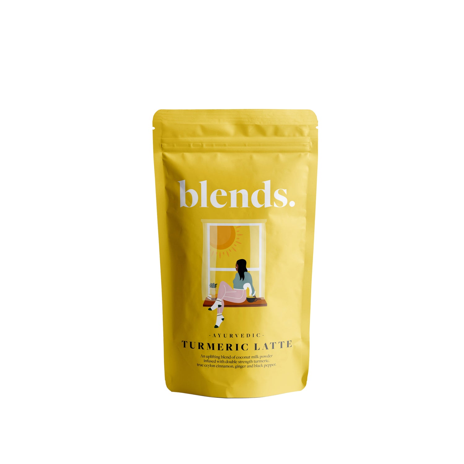 Blends Ayurvedic Turmeric Latte offers a caffeine-free alternative to coffee that can also be enjoyed at any time of the day. Available at Vayu Living.